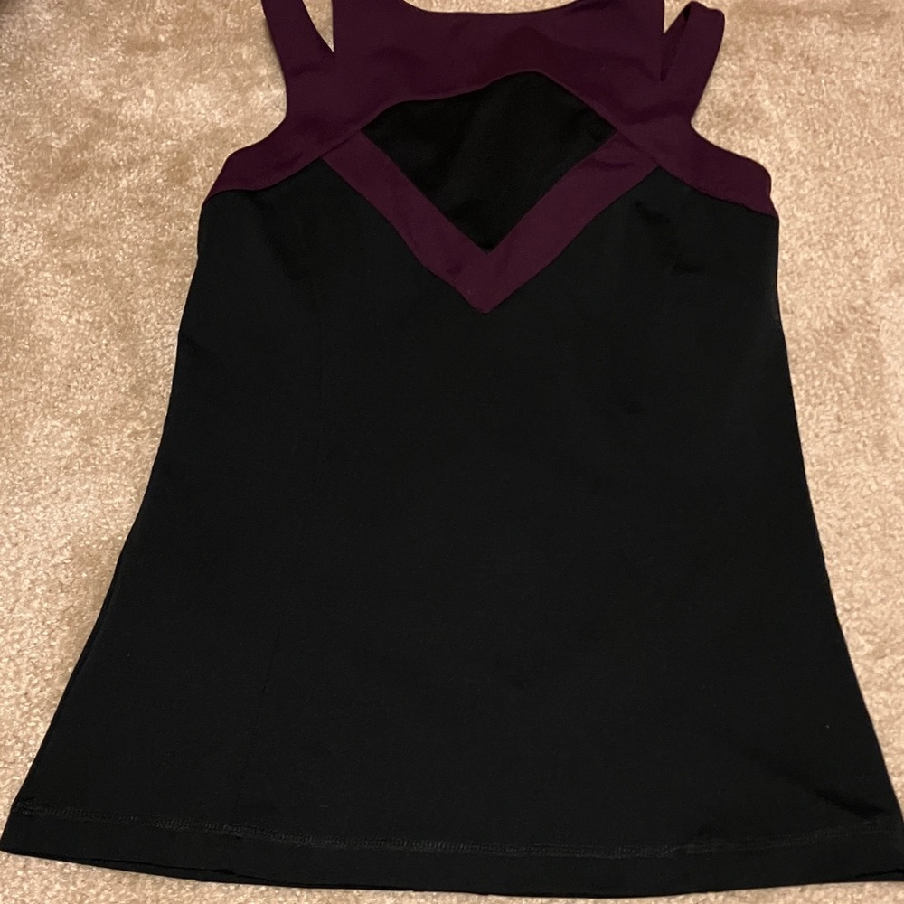 Jockey Black and Purple Colorblock Tank Top - Picture 6 of 11